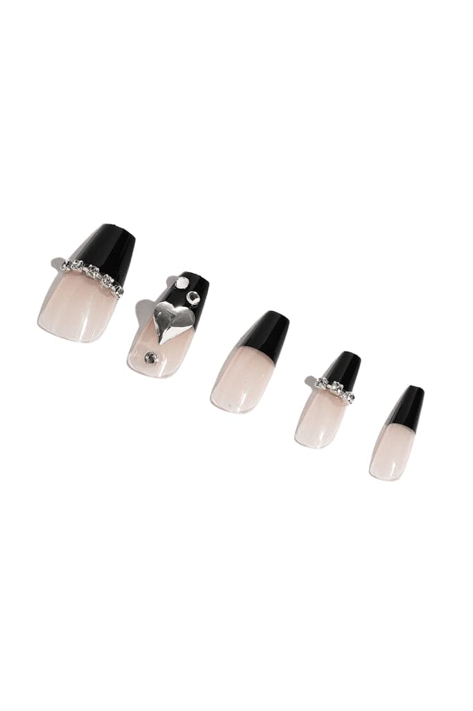 Black Bling - Press On Nails Koo Pink